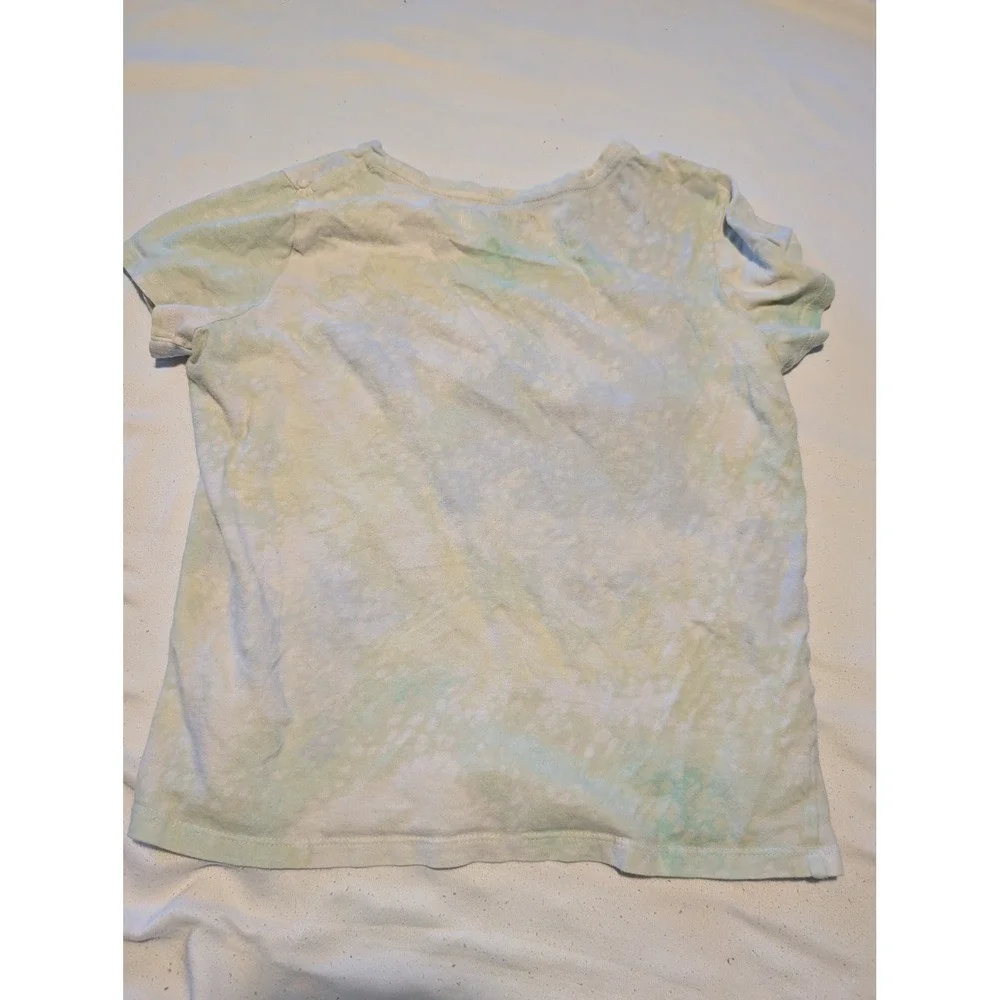 Old Navy Girls XL 14-16 Tie Dye Graphic Tee Breathe In Enjoy The Sunshine Pink